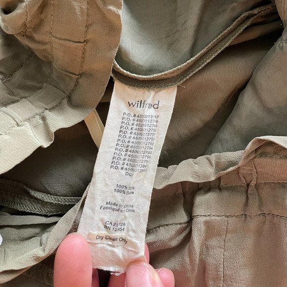 Aritzia Wilfred Marais Crepe Jogger Pant Size S Olive/Green - Picture 5 of 6